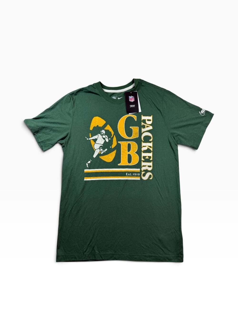 Nike Green Bay Packers NFL Graphic T Shirt Men’s M Green NWT